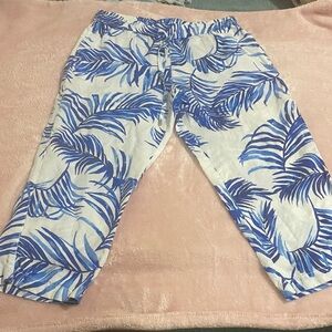 Tommy Bahama Blue and White Tropical Pants